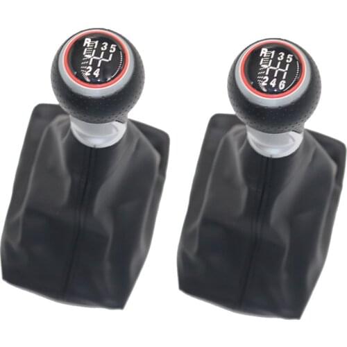 5/6 Speed Car Shift Gear Knob Lever Gaitor Boot Cover For Audi A4 S4 B8 8K A5 8T Q5 8R S Line 2007-2015