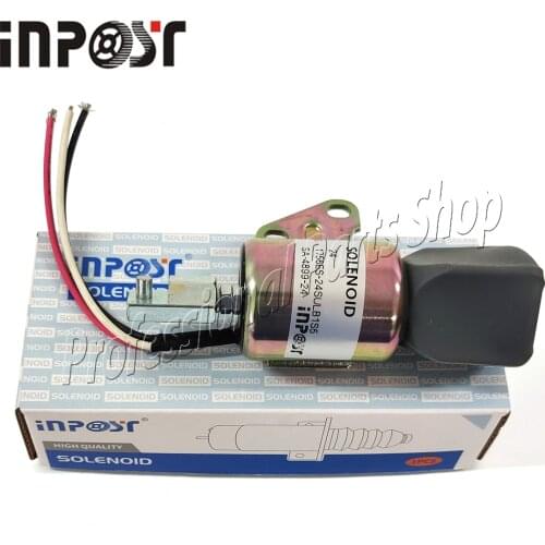 Stop Solenoid SA-4899-24 24V For Kubota Z482 D722 D902 Engine Generator SA-4899
