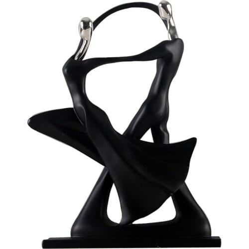 WEDDING GIFTS HOME DECOR DANCING COUPLE SCULPTURE STATUE LOVE DECORATION DESKTOP CRAFTS RESIN ABSTRACT LOVERS FIGURINES ORNAMENT