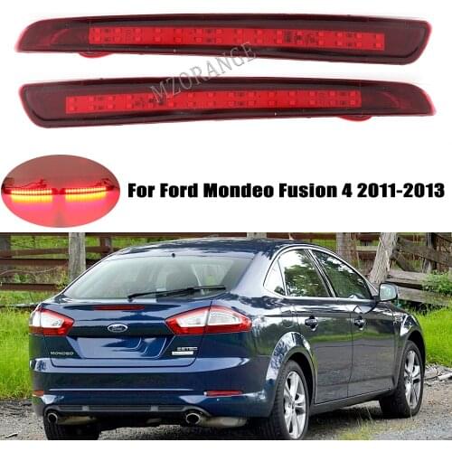 Car LED Rear Bumper Light For Ford Mondeo Fusion 4 2011 2012 2013 Stop Brake Reflector Light Tail Lamp Warning Turnnig Tailight
