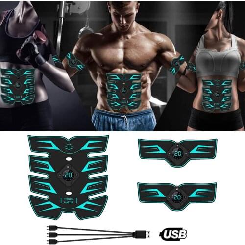 Women Men Workout Abdominal Belt Electrostimulation ABS Muscle Stimulator Hip Muscular Trainer Toner Home Gym Fitness Equipment