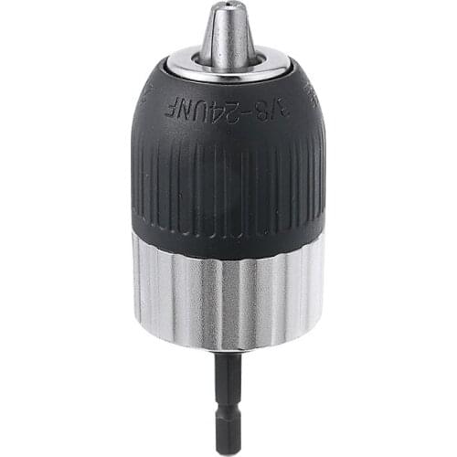 2-13mm Electric Drill Chuck Self-locking Keyless 3/8-24UNF Impact Wrench Drill Holder Tool Accessories