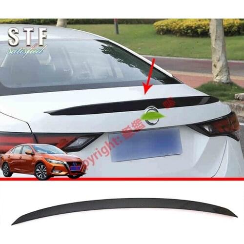 Carbon Fiber Style ABS Spoiler For Nissan Sylphy MK14 2019 2020