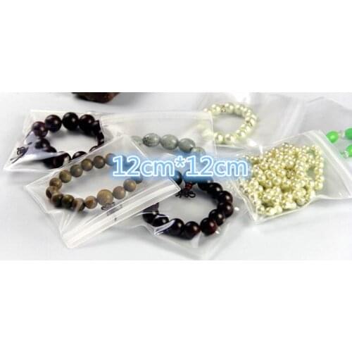 30Pcs 12*12cm Clear Reclosable Anti-oxidation Jewelry Zip Lock Plastic Pack Pouch Ziplock EVA Jewelry For Event Anti-tarnish Bag