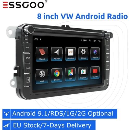 Essgoo Autoradio Android 2 Din Car Multimedia Player GPS Navigation Car Radio Stereo For Volkswagen For VW Passat For Seat Skoda