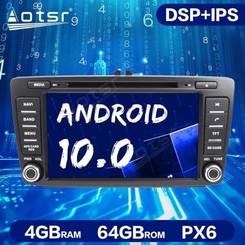 Android 10.0 4GB+64GB Car Radio GPS Navigation Unit For Volkswagen VW Skoda Octavia Golf 5 6 touran passat B6 jetta Polo Tiguan