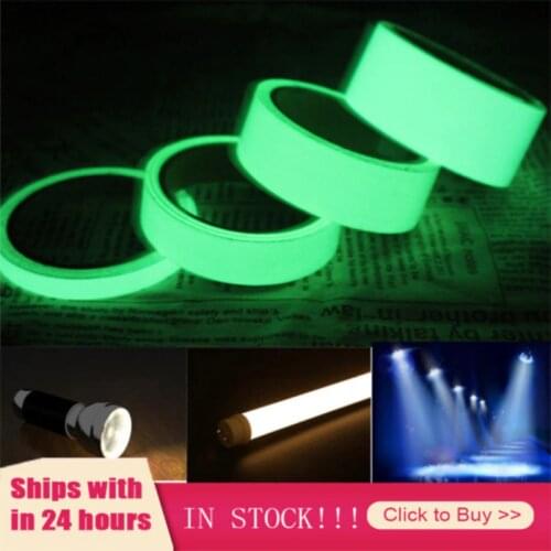 Free Shipping One Roll Luminous Tape Self-adhesive Glow In The Dark Safety Stage Home Decorations Warning Tape Kitchen Gadgets