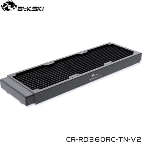 Bykski Package 360mm Water Cooling Copper Radiator PC Decoration Liquid HeatSink For 12cm Fan About 30mm,CR-RD360RC-TN-V2