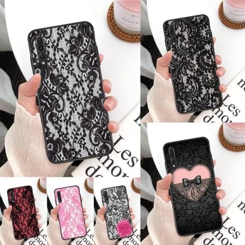 Yinuoda Love Lace Flower Phone Case For Huawei Mate 30 Pro P20 P30 P40 pro lite Y7 Y6 2019 case for Honor 8X 8A 10 20lite 10i
