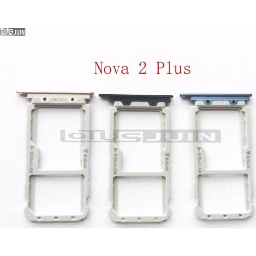 1pcs New SIM Card Tray Slot Holder For Huawei Nova 2 Plus color Sim Card