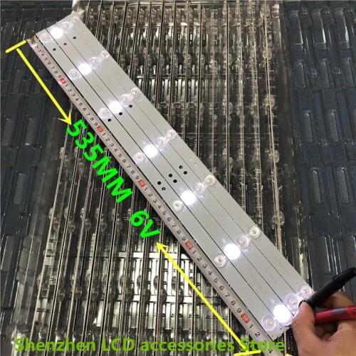 FOR TCL Skyworth Hisense Konka Changhong Haier general light bar 3030 backlight lamp beads 53cm 6V 7LED aluminium 100%new