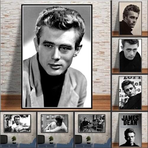 James Dean Movie Actor Art Posters And Prints Canvas Painting Wall Pictures For Living Room Vintage Decorative Home Decor Quadro