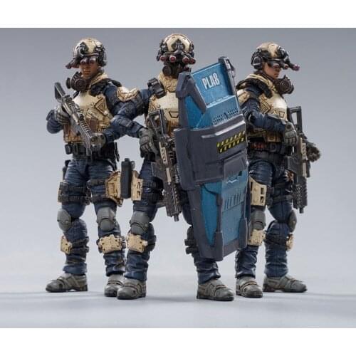 JOYTOY 1/18 Scale PLA8 Indigo Team JT0067 Action Figure Solider Collectible Model for Fans Holiday Gifts