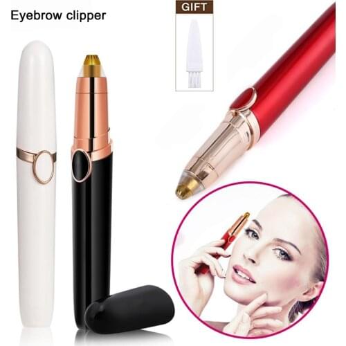 Electric Eyebrow Trimmer Mini Lip Hair Epilator Eyebrow Facial Hair Removal Painless Eye Brow Shaver Razor for Women Lady Beauty