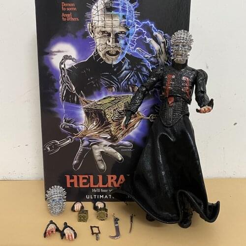 NECA Hellraiser Action Figure Ultimate Pinhead He'll Tear Your Soul Apart Movable Figures Collection Model 18cm 7inch