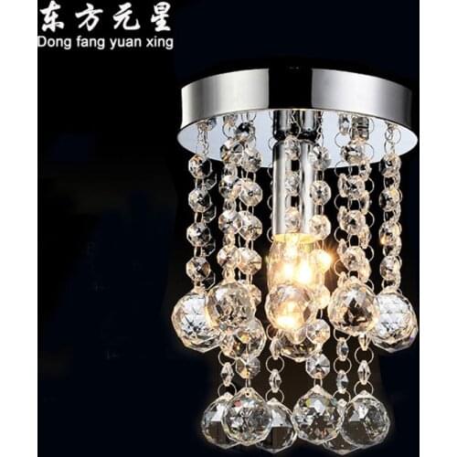 Crystal chandelier light crystal lamp for entrance round hanging light living room bedroom lighting decorations
