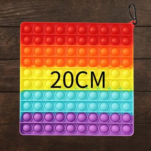 Fidget Reliver Stress Toy Rainbow Pushes Bubble Antistress Toys Adults & Children Sensory Toys to Relieve Autism Free Shipping