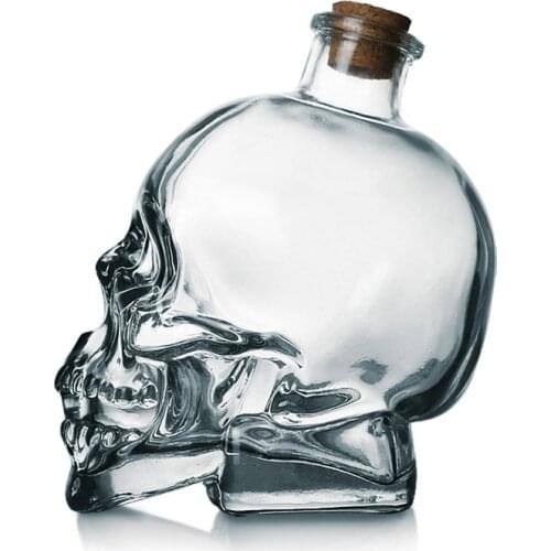 Creative Crystal Skull Head Shot Glass Party Transparent Champagne Cocktails Beer Coffee Wine Bottle Doomed Drinkware Bar Tools