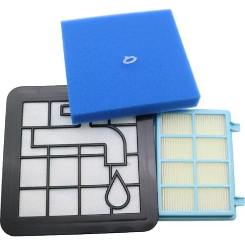 Washable Motor Foam Filter kit For Philips Power Pro Compact FC9331/09 FC9332/09 FC8010/01 Vacuum Cleaner Parts