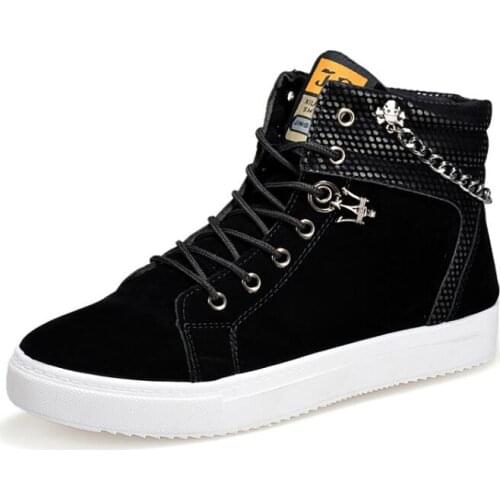Mens High-top Canvas Shoes Men 2020 New Spring Autumn Top Fashion Sneakers Lace-up High Style Solid Colors Man Shoes