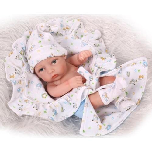 NPK Genuine Product Soft Realistic Model Mini Bath Doll Baby to Sleep with Toy Non-toxic Tasteless Environmentally Friendly