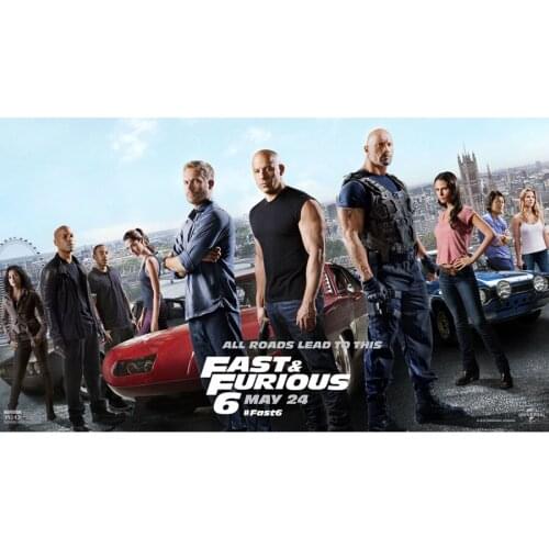 5D DIY Full Square Diamond Painter Movie Fast And Furious Paul Walker Diamond Embroidery Cross Stitch Kit Mosaic Home Decoration