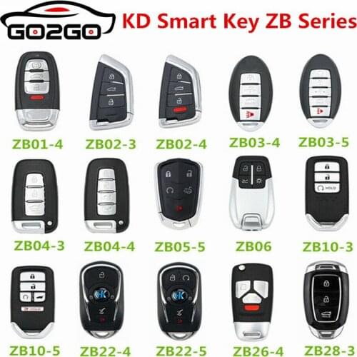 New Original KEYDIY KD Smart Key Universal Multi-functional 5PCS ZB Series Remote Control for KD-X2 Key Programmer