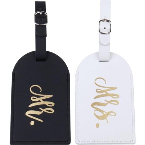 Sales Mr&Mrs Suitcase Luggage Tag Bag Pendant Travel Accessories Name ID Address Wedding VIP Invitation Label LT35B