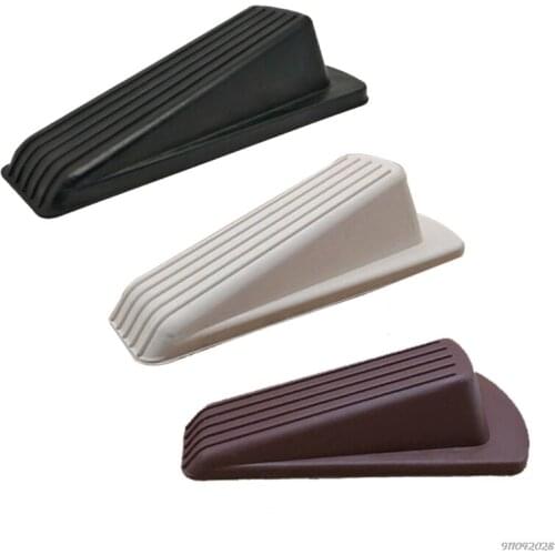 Rubber Door Stoppers Door Stop Wedge Large Heavy Duty Flexible Door Holder Non Marking Anti Slip Jammer 3 Colors ma29 Wholesales
