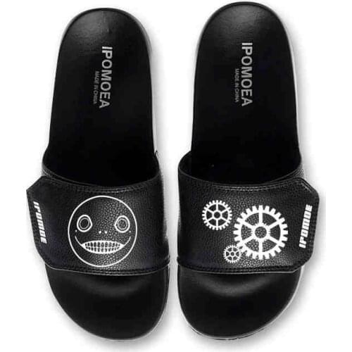 Unisex Anime NieR:Automata soft bottom PVC Casual buckle slippers babouche sandals Slides