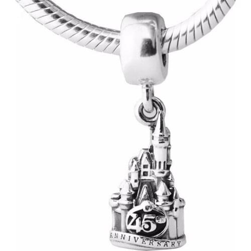 2020 Castle Silver 925 Charms for Bracelets Women Jewelry Fashion Floating Pendant Charms for Jewelry Making