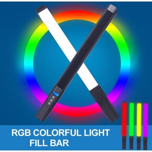 Photography Dimmable Hand-held RGB LED Selfie Fill Light Phone Camera Lamp For Makeup Video Live Studio Youtube Volg Aro De Luz