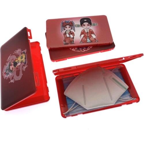 Face Cover Storage Box Snap-on Compact Dustproof Container Holder