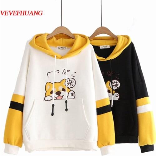 VEVEFHUANG Anime Fashion Cosplay Anime Bunny Emo Girls Cat Bear Ears Emo Bear Top Shirt Pullover Sweater Hoodie Uniform Outfit