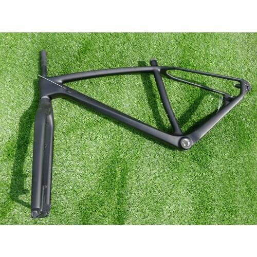 High Quality 29ER Frame Fork Full Carbon UD Matt Disc Brake Frameset Mountain Bike MTB 29ER BB30 BSA Frame 17" & Fork
