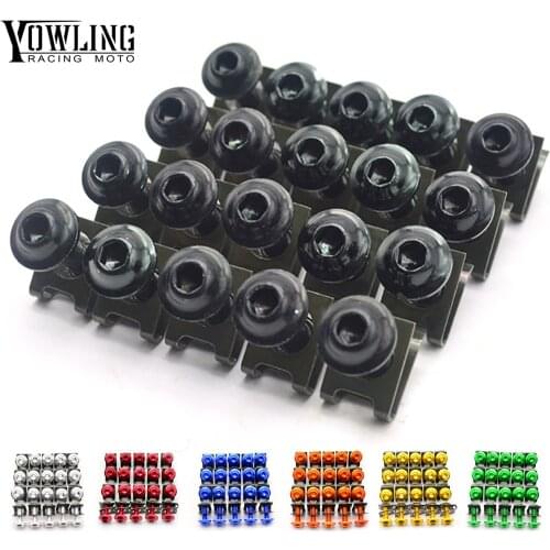 20 PIECES M6 Fairing Bolt Screw For Ducati 748 848 899 1098 1198 1199 749 999 959 Monster 400 620 750 900 1100 Multistrada 1200