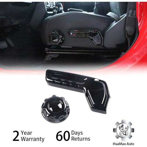 2x Front Driver Seat Hand Adjustment Control Knob Trim For Jeep Wrangler JL 2018