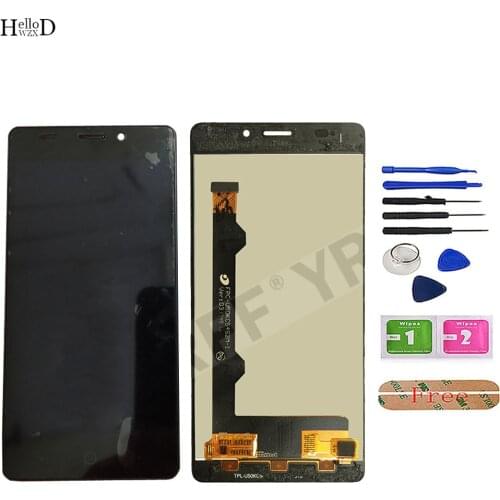 5.0" Mobile LCDs For Vernee Thor E LCD Display With Touch Screen Digitizer Sensor Panel Assembly With Frame Tools 3M Glue