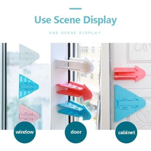 5pcs Baby Safety Lock Sliding Door Window Safety Locks Cabinet Sash Stopper Anti-theft Lock Newborn Baby Security Care Products