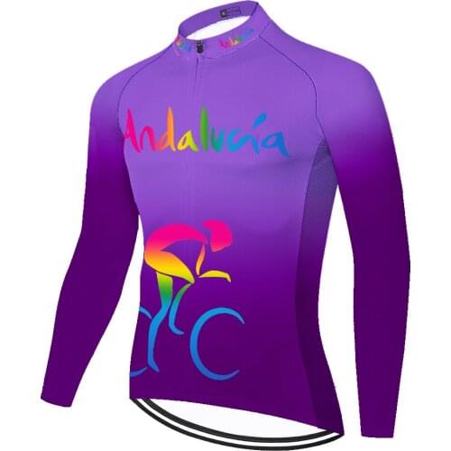 Andalucia Summer Spirng Velo Homme Camisa Masculina Camiseta Equipamento Maillot Ciclismo Masculino Mallots Ciclismo Hombre