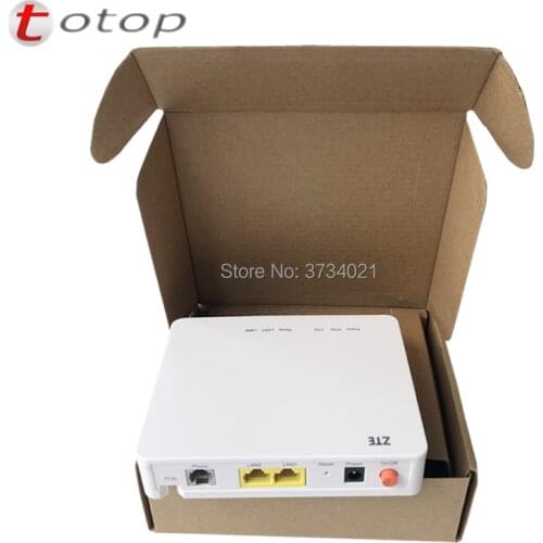 Free Shipping ZTE F612 V6 Version 1GE+1FE+1Tel Port 100% New GPON terminal FTTH ONT application to FTTH mode, Engels Versie