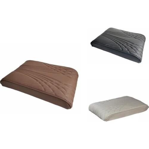 Center Console Armrest Cover Increase Pad, Waterproof Microfiber Leather Armrest Seat Box Cover for SUV/Truck/Car
