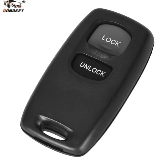 DANDKEY Replacement 2 Buttons Remote Control Car Key Case Shell For Mazda 2 3 6 323 626 Keyless Entry Fob Cover No Chip