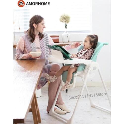 Baby Dining Chair Children Dining Table Chair Baby Anti Fall Chair Family Dining Folding Chair Bear