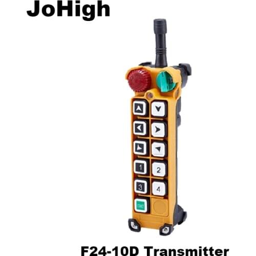 JoHIgh F24-10D Double speed Crane remote controller switch 10 Channels keys 1 transmitter