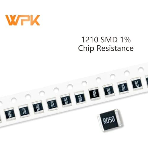 100Pcs 1210 SMD Resistor Kit 1% Tolerance 0R-392R 5.6R 6.2R 6.8R 7.5R 8.2R 9.1R 10 Ohm Electronic Components DIY Assorted Set