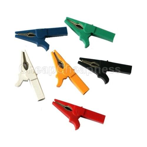 Hot! High Quality 1PC 55mm Full Insulated Crocodile Alligator Clips With 4mm Socket Banana Jack Test Clamp Wire Clip