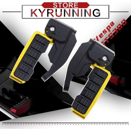 Motorcycle Primavera Rear Footrests For Vespa GTS300 GTS150 Foot Rests Passenger Extensions Extended GTS150 300 Footpegs Adapter