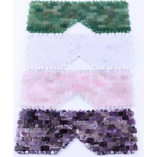 Natural Rose Quartz Jade Massager Jade Stone Face Massager Cold Therapy Relaxation Healthcare Gift For Eye Relax Eye Care Tool