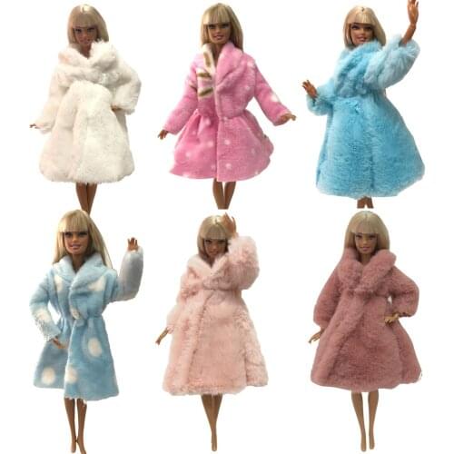 NK One Pcs Doll Aristocratic Dress Noble Wool Coat Handmade Top Fashion For Barbie Doll Accessories Toy Gift JJ 5X